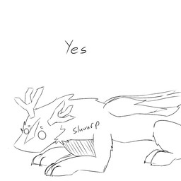 all_fours ambiguous_gender antlers claws crouching digitigrade drinking empty_eyes eyebrows feathered_wings feathers feral fur horn markings mouthless paws simple_background solo white_background white_eyes wings aquest mythology madrigal_(aquest) dragon flute_dragon furred_dragon furred_scalie mythological_creature mythological_scalie scalie 1:1 2015 monochrome sketch