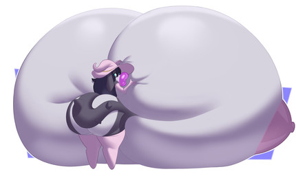 anthro big_breasts big_butt black_hair breasts butt clothing female hair hand_on_breast hat headgear headwear huge_breasts huge_butt hyper hyper_breasts hyper_butt hyper_lips lips looking_at_viewer looking_back looking_back_at_viewer nipples simple_background solo standing tail thick_lips white_background witch_hat freshlysqueezed aquatic fish shark 2025 digital_media_(artwork) hi_res