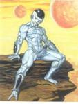 abs athletic balls biceps erection genitals humanoid_genitalia humanoid_penis male muscular not_furry nude pecs penis sitting solo vein pandora's_box dragon_ball dragon_ball_z frieza alien frieza_race