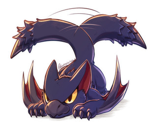 3_claws afterimage amber_eyes ambiguous_feral ambiguous_gender beak chibi claws feet feral fur lying membrane_(anatomy) membranous_wings motion_lines no_sclera on_front paws pupils purple_body purple_ears purple_fur purple_tail quadruped red_inner_ear simple_background solo spiked_tail spikes spikes_(anatomy) tail tail_motion tailwag text three-quarter_view toe_claws white_background wings toumator18 capcom monster_hunter flying_wyvern nargacuga 2021 artist_name digital_drawing_(artwork) digital_media_(artwork) full-length_portrait portrait shaded