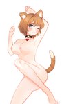 2023 3:5 animal_humanoid big_breasts breasts canid canid_humanoid canine canine_humanoid collar collar_only dog_humanoid female gina_(isekai_slow_life) hi_res humanoid isekai_slow_life mammal mammal_humanoid nude one_eye_closed paperclip_(artist) simple_background solo tail white_background