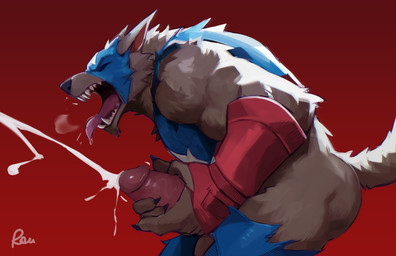 anthro aroused aroused_face aroused_male balls barazoku biceps big_muscles blue_bottomwear blue_clothing blue_mask blue_pants blue_shirt blue_topwear bodily_fluids bottomwear breath butt claws clothing cum cum_from_penis cum_spurt cumshot ejaculation erection eyes_closed fangs fangs_bared fingerless_gloves fondling_penis fur genital_fluids genitals gloves grabbing_own_penis grope hand_on_penis handwear holding_erection holding_own_penis holding_penis looking_pleasured male manly masturbation muscular muscular_anthro muscular_arms muscular_male muscular_thighs panting pants penile penile_masturbation penis penis_grab penis_squeeze pink_penis red_background red_clothing red_fingerless_gloves red_gloves red_handwear rubbing_penis self_grope shirt side_view simple_background solo stroking_penis tail teeth thick_arms thick_thighs tongue tongue_hanging_out tongue_out topwear torn_bottomwear torn_clothing torn_pants torn_shirt torn_sleeves torn_topwear tough_guy white_body white_fur radcanine marvel marvel_rivals mythology captain_america capwolf canid canine canis mammal mythological_canine mythological_creature werecanid werecanine werecreature werewolf wolf hi_res