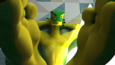 3_toes anthro barefoot claws feet foot_fetish foot_focus green_body green_scales hands_behind_head humanoid_feet looking_at_viewer lying male multicolored_body nude on_back paws plantigrade scales simple_background soles solo toes wings yellow_body yellow_eyes yellow_scales diablo_the_rex grey_(diablo_the_rex) lizard reptile scalie snake 16:9 3d_(artwork) digital_media_(artwork) hi_res widescreen