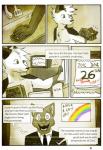 anthro calendar canid canine canis catkitte cereal clothed clothing comic domestic_cat domestic_dog electronics english_text felid feline felis food hi_res husky lgbt_pride male mammal milk news news_report nordic_sled_dog pride_colors rainbow rainbow_pride_colors six-stripe_rainbow_pride_colors spitz television text topless wide_eyed wolf