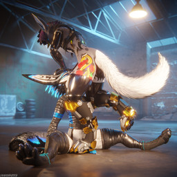 animal_genitalia animal_penis anthro anthro_on_anthro anthro_penetrated anthro_penetrating anthro_penetrating_anthro armored_boots armwear balls biped black_body black_boots black_clothing black_footwear black_fur blue_body blue_fur blue_penis bodily_fluids boots canine_genitalia canine_penis claws clothed clothing cock_and_ball_torture cum cum_drip cum_dripping_from_penis cum_on_penis depth_of_field dominant dripping duo erection feet fellatio foot_fetish foot_on_penis foot_play footwear fur garage genital_fluids genital_torture genitals gloves grey_body grey_fur hair handwear hindpaw inside knot latex latex_armwear latex_clothing latex_legwear latex_stockings latex_thigh_highs leather leather_boots leather_clothing leather_footwear legwear looking_down male male/male male_penetrated male_penetrating male_penetrating_male metal_boots multicolored_body nude on_one_leg open_mouth oral oral_penetration orgasm pain paws penetration penile penis penis_in_mouth penis_squeeze reflection sex shoes slim slim_anthro slim_male slim_sub smile standing standing_on_another standing_on_penis stockings submissive submissive_male tail teasing teasing_with_feet teeth thigh_highs toes trampling white_body white_fur dragonplayer dragonplayer_(character) nurse_nozzle canid canine canis fox hybrid jex mammal rexouium 1:1 3d_(artwork) absurd_res blender_(artwork) blender_cycles_(artwork) digital_media_(artwork) hi_res