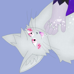 anthro bodily_fluids cum cum_on_face duo genital_fluids heart_pupils jumping_on_another male male/male myeluefurdie boy_kisser_(meme) arctic_fox canid canine domestic_cat felid feline felis fox mammal true_fox 1:1 absurd_res hi_res meme
