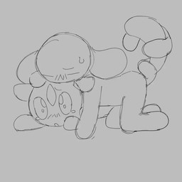 ambiguous_gender ambiguous_penetration anthro duo eyes_closed low_contrast male penetration sex tail tail_coil robotentacles bunny_maloney fan_character jean_francois alien unknown_species 1:1 animated character_request greyscale loop monochrome tagme