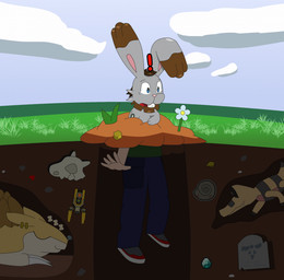 ambiguous_gender black_body black_scales bone brown_body brown_fur brown_scales buckteeth claws clothed clothing cloud day delta_rune_(emblem) diamond_(gem) digging dissolving_clothing ear_piercing feral flower fossil fur gem grass grey_body grey_fur group hole_(pit) male mane mid_transformation nude outside piercing plant rabbit_ears red_body red_scales scales skull sleeping solo sound_effects spikes spikes_(anatomy) symbol tan_body tan_fur teeth tombstone transformation trio tunnel underground vowelless vowelless_sound_effect zzz mataurus deep_rock_galactic ghost_ship_games nintendo pokemon bosco_(deep_rock_galactic) bunnelby crocodilian eulipotyphlan generation_1_pokemon generation_5_pokemon generation_6_pokemon human lagomorph leporid mammal pokemon_(species) rabbit reptile sandile sandslash scalie shrew hi_res