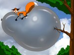 ambiguous_gender balloon branch feral gulp_(sound_effect) implied_popping inflatable inflating_balloon onomatopoeia orange_body orange_tail plant sky sound_effects sun tail text tree twig white_tail wolfdan86 canid canine fox mammal 2018 4:3 hi_res