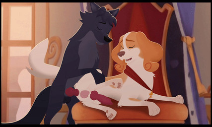 anal anal_penetration animal_genitalia animal_penis anus balls black_border border canine_genitalia canine_penis darkened_balls darkened_genitalia duo erection feet feral feral_on_feral feral_penetrated feral_penetrating feral_penetrating_feral fur genitals knot knotted_penis looking_back male male/male male_penetrated male_penetrating male_penetrating_male on_model open_mouth pawpads paws penetration penile penile_penetration penis sex tail toes kaion belfort_and_lupin belfort_(belfort_and_lupin) lupin_(belfort_and_lupin) bird_dog canid canine canis domestic_dog french_spaniel hunting_dog hybrid mammal spaniel wolfdog 2d_animation 5:3 animated motion_tweening story story_in_description