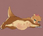 female genitals nipples pregnant pussy dot_(draco_cretel) mammal mustelid otter hi_res