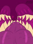 anthro female first_person_view inside_mouth internal prey_pov reverse_mouth_shot solo teeth uvula vore trigger12_(artist) deltarune undertale_(series) susie_(deltarune) 3:4 absurd_res hi_res