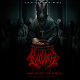 anthro baptism black_background black_clothing black_robe blood bodily_fluids clothing cross cult dark duo_focus gore group male metal music neonate red_eyes robe simple_background text young unknown_artist bloodbath_(band) peaceville_records_(record_label) canid canine canis domestic_dog human mammal 1:1 english_text url