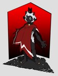 anthro crown feet gaming hair headgear male menancing short_hair smile solo simpleesteban cult_of_the_lamb massive_monster_(studio) lamb_(cult_of_the_lamb) red_crown_(cult_of_the_lamb) bovid caprine demon demon_humanoid humanoid mammal sheep absurd_res hi_res