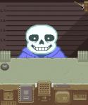 anterior_nasal_aperture bell bone book clock clothed clothing electronics hoodie lever male metric_unit microphone not_furry number skeleton skull smile solo topwear unit watch sulfurado papers_please undertale undertale_(series) sans_(undertale) animated_skeleton humanoid undead lol_comments low_res