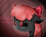 alternate_species bodily_fluids crying female feral hair red_eyes red_hair solo tears text young young_feral extrart friendship_is_magic hasbro my_little_pony apple_bloom_(mlp) earth_pony equid equine horse mammal pony undead 5:4 english_text hi_res