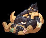 ambiguous_gender anthro between_legs bodily_fluids corruption cum cum_drip dripping drooling duo feet feral fluxzel_(character) foot_fetish foot_play footjob genital_fluids implied_transformation inflatable intersex intersex/male lock_bulge male musky_balls pawpads saliva sex slime transformation alsif_santoso nintendo pokemon animate_inanimate buizel eevee floatzel generation_1_pokemon generation_4_pokemon living_inflatable pokemon_(species) absurd_res hi_res