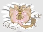 2_horns animal_noises anthro anus ball_tuft balls bed bed_sheet bedding bedding_background belly big_arms big_balls big_balls_small_penis big_breasts big_butt bodily_fluids breasts breasts_apart butt chastity_cage chastity_device cheek_tuft chest_tuft cow_ears cowbell curly_hair disproportionate_genitalia ear_piercing ear_tag emanata eye_bags eyeshadow facial_tuft feet_up fluffy fur furniture fuzzy genitals gold_(metal) gold_chastity_cage gold_chastity_device grey_background grey_horn gynomorph hair hands_behind_head heart_symbol hooves horn huge_balls huge_butt huge_thighs intersex legs_up looking_at_viewer lying makeup mature_anthro mature_gynomorph mature_intersex mooing motion_lines neck_tuft on_back penis piercing pink_body pink_skin purple_eyeshadow raised_arms simple_background slightly_chubby slightly_chubby_anthro slightly_chubby_gynomorph slightly_chubby_intersex small_penis smile smiling_at_viewer solo spread_legs spreading struggling tail tail_tuft tan_balls tan_body tan_fur tears text thick_calves thick_thighs tuft wavy_mouth autumz folchain_(autumz) bovid bovine cattle highland_cattle mammal signature trans_(lore) trans_woman_(lore)