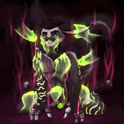 anthro black_body black_fur bodily_fluids disembodied_hand disembodied_penis ectoplasm erection foreskin fur genitals ghost_hand ghost_sex glowing glowing_genitalia glowing_penis grabbing green_penis humanoid_genitalia humanoid_penis male penis prosthetic prosthetic_foot prosthetic_hand solo translucent translucent_penis unretracted_foreskin angelohoshi chinchillid ghost mammal rodent spirit viscacha 1:1 absurd_res hi_res
