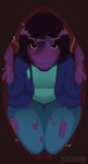 anthro belly big_breasts bodily_fluids breasts clothing duo female female_prey forced hair inside_stomach internal internal_vore oral_vore organs simple_background size_difference slightly_chubby slightly_chubby_female stomach text tight_clothing unseen_pred unwilling_prey vore ozeniix deltarune mythology undertale_(series) susie_(deltarune) dragon humanoid mythological_creature mythological_scalie scalie rendered absurd_res digital_media_(artwork) english_text hi_res