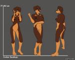 2009 anthro breasts canid canine canis conditional_dnp dobermann domestic_dog featureless_crotch female floppy_ears fur heart_symbol jordan_santiago mammal model_sheet nipples nude pinscher plantigrade pose scappo sketch solo yellow_eyes