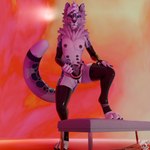 abstract_background andromorph anthro bedroom_eyes belly_nipples bench blue_body blue_eyes blue_fur blue_spots clothing dildo dominant dominant_andromorph dominant_intersex ear_piercing fangs fingerless_gloves fur furgonomics genitals gloves handwear industrial_piercing intersex knot knotted_dildo latex latex_clothing latex_gloves latex_handwear latex_legwear latex_thigh_highs legwear looking_at_viewer multi_nipple narrowed_eyes navel navel_piercing nipple_piercing nipples nude nude_andromorph nude_anthro piercing pose purple_body purple_flesh purple_fur purple_spots pussy seductive sex_toy smile smug_grin solo spots strapon teeth terra_(bad_dragon) thigh_highs white_body white_fur somesnowleopard bad_dragon blender_eevee felid mammal pantherine snow_leopard 1:1 3d_(artwork) absurd_res blender_(artwork) digital_media_(artwork) hi_res pinup