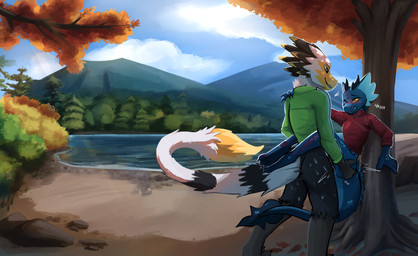 anthro anthro_on_anthro anthro_penetrated anthro_penetrating anthro_penetrating_anthro biped blush butt clothed clothed_anthro clothed_female clothed_male clothing cloud day duo feathers feet female female_penetrated fingers genitals horn male male/female male_penetrating male_penetrating_female mountain outside penetration penile penile_penetration penis penis_in_vagina sex sky smile tail toes vaginal vaginal_penetration enginetrap mythology black_rose_(blackrosee) yskra avian dinosaur dragon dromaeosaurid feathered_dinosaur feathered_scalie luceiry mythological_creature mythological_scalie prehistoric_species reptile saurischian scalie theropod 2025 absurd_res digital_drawing_(artwork) digital_media_(artwork) hi_res