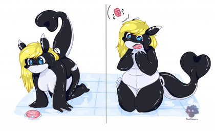 anthro bath blonde_hair breasts eating female hair handle heart_tail inflatable nude pool_toy slightly_chubby soap solo tail pandyshera yenny animate_inanimate aquatic cetacean dolphin living_inflatable mammal oceanic_dolphin orca toothed_whale 2017