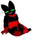 anthro black_body black_fur clothing fur gloves green_eyes handwear male muscular muscular_anthro muscular_male pecs solo thick_thighs nemhippie cartoon_network mao_mao:_heroes_of_pure_heart sheriff_mao_mao_mao domestic_cat felid feline felis mammal hi_res