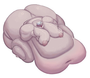 4_fingers 5_toes areola belly big_belly big_breasts big_butt biped blobby breast_squish breasts butt chubby_cheeks deep_navel empty_eyes eyebrows fat_arms fat_legs feet female female_humanoid fingers flabby_arms hair hands_on_own_breasts huge_belly huge_breasts huge_butt huge_thighs humanoid_feet humanoid_pointy_ears hyper hyper_belly hyper_butt immobile inverted_nipples light medium_hair morbidly_obese morbidly_obese_female morbidly_obese_humanoid multicolored_hair navel nipples nude nude_female nude_humanoid obese obese_female obese_humanoid open_mouth overweight overweight_female overweight_humanoid pale_skin pink_areola pink_hair plantigrade pointy_ears puffy_areola red_tongue sharp_teeth simple_background sitting solo squish tan_body tan_skin teeth thick_thighs toes tongue tongue_out two_tone_hair white_background white_eyebrows white_hair comedii jewish_mythology league_of_legends mythology riot_games tencent briar_(lol) blood_golem humanoid mythological_creature mythological_golem 2025 absurd_res colored digital_drawing_(artwork) digital_media_(artwork) english_description full-length_portrait hi_res lighting portrait shaded