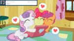 16:9 :3 accessory apple_bloom_(mlp) bow_(feature) bow_accessory bow_ribbon comic computer cutie_mark_crusaders_(mlp) earth_pony electronics embrace emoticon equid equine female feral friendship_is_magic group hair_accessory hair_bow hair_ribbon hasbro heart_print heart_reaction heart_symbol horn horse hug jananimations laptop mammal my_little_pony mythological_creature mythological_equine mythology pony ribbons scootaloo_(mlp) smile sweetie_belle_(mlp) trio tumblr unicorn widescreen young