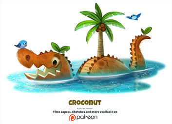 ambiguous_gender black_eyes blue_body blue_feathers coconut drupe_(fruit) feathered_wings feathers feral flying food fruit group humor leaf palm_tree plant pun simple_background solo_focus text tree visual_pun water white_background wings wood piper_thibodeau avian bird crocodile crocodilian food_creature reptile scalie 2016 digital_media_(artwork) digital_painting_(artwork) english_text painting_(artwork)