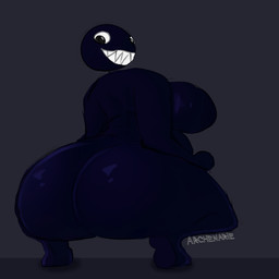 anthro big_butt butt female solo archenarie mario_bros nintendo chain_chomp 1:1 hi_res