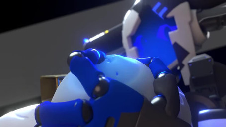 blue_hands blue_nipples bodily_fluids breast_close-up breast_milking cowbell erect_nipples female horn inverted_nipples lactating low_framerate machine milk nipples projectile_lactation screen screen_face solo ceno0 plumpkinstem_(modeler) cowbot_(psyk323) animal_humanoid bovid bovid_humanoid bovine bovine_humanoid cattle_humanoid humanoid mammal mammal_humanoid robot robot_humanoid 16:9 3d_(artwork) 3d_animation animated digital_media_(artwork) no_sound short_playtime video widescreen