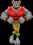 3d_(artwork) activision alpha_channel anthro barefoot clothed clothing crash_bandicoot_(series) digital_media_(artwork) feet koala koala_kong male mammal manly marsupial muscular muscular_male pose simple_background solo transparent_background unknown_artist vombatiform