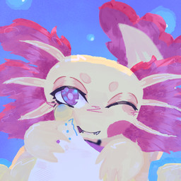anthro duo fangs fellatio female genitals licking male male/female oral penile penis penis_lick purple_eyes sex simple_background tail teeth tongue underwater water yellow_body yellow_penis novdi frida_(legendfroggy) amphibian aquatic axolotl humanoid mole_salamander salamander 1:1 hi_res