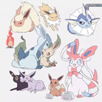 ambiguous_gender bowl container digitigrade fangs faucet feral fire fluffy fur group licking paws pet_bowl quadruped tail teeth tongue tongue_out water mikripkm nintendo pokemon eevee eeveelution espeon flareon generation_1_pokemon generation_2_pokemon generation_4_pokemon generation_6_pokemon glaceon jolteon leafeon pokemon_(species) sylveon umbreon vaporeon 1:1 2024 animated digital_media_(artwork) loop no_sound short_playtime webm