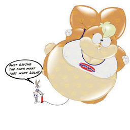 air_inflation air_pump anthro basketball_uniform belly belly_expansion big_belly big_breasts big_ears big_eyes big_head big_tail black_eyes black_mouth blonde_hair blue_eyes body_inflation bottomwear breast_expansion breasts buckteeth clothing dialogue duo ear_expansion expansion eyelashes female floating gloves grey_body grey_ears grey_tail hair handwear head_expansion hose hose_in_butt hose_inflation huge_belly huge_breasts huge_ears huge_eyes huge_head huge_tail hyper hyper_belly hyper_breasts hyper_ears hyper_head hyper_inflation hyper_tail immobile inflation logo male motion_lines multicolored_body nipple_outline open_mouth open_smile pink_inner_ear pink_nose pink_tongue round_body shirt shorts smile speech_bubble spherical_inflation sportswear swelling tail tail_expansion talking_to_another tan_body tan_tail teeth text text_on_clothing tight_clothing tongue topwear two_tone_body two_tone_tail uniform whiskers white_body white_bottomwear white_clothing white_gloves white_handwear white_shirt white_shorts white_tail white_topwear thneez looney_tunes space_jam warner_brothers bugs_bunny lola_bunny lagomorph leporid mammal rabbit 1:1 2026 artist_logo colored digital_media_(artwork) english_text hi_res
