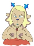 anthro antlers big_breasts blonde_hair blue_eyes breast_play breasts duo female fur genitals hair horn male male/female mature_female nipples nude penis sex titfuck susfortressa deltarune undertale undertale_(series) carol_holiday rudolph_holiday deer mammal new_world_deer reindeer 3:4 digital_media_(artwork) hi_res