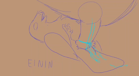 ambiguous_form ambiguous_gender beak bodily_fluids claws cloacal cloacal_penetration cloacal_tugging cum cum_from_cloaca feathers feral feral_penetrated genital_fluids male male/ambiguous open_mouth orifice_tugging penetration ridiculous_fit text underfluffies wings einin avian bird 2024 animated signature