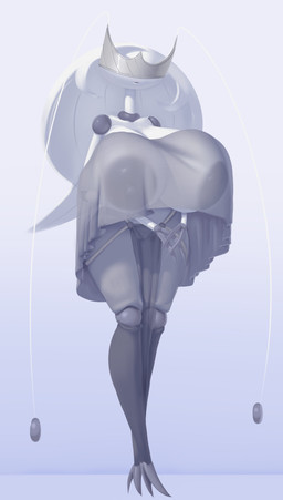 antennae_(anatomy) anthro areola big_areola big_breasts big_nipples biped bottomwear breasts clothed clothing feet female front_view genitals huge_areola huge_breasts huge_nipples hyper hyper_breasts monotone_body nipples nipples_visible_through_clothing obscured_eyes pokemorph simple_background solo standing topwear translucent translucent_clothing vulva white_body dibujosv12 nintendo pokemon generation_7_pokemon pheromosa pokemon_(species) ultra_beast 2024 absurd_res digital_drawing_(artwork) digital_media_(artwork) hi_res