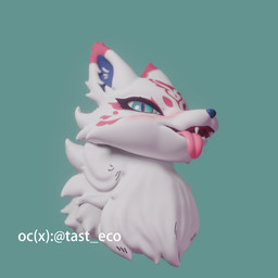 big_ear female zhenash canid canine fox mammal furry original_character 1:1 3d_(artwork) blender_(artwork) digital_media_(artwork) hi_res