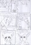 announcement anthro bathroom bed bed_sheet bedding bedroom black_and_white bodily_fluids border bottomwear boxers_(clothing) canid canine clothing comic crossed_arms crouching dasyuromorph dialogue door duo english_text eyes_closed female fur furniture hair hand_on_head kitfox-crimson looking_down male male/female mammal marsupial monochrome multicolored_body multicolored_fur novus_(kitfox-crimson) outside_border pain poster pregnant pregnant_female profanity recently_extinct_species rumour_(kitfox-krimson) running shirt shirtless shoeless sketch skirt speech_bubble stolen_generation tank_top text thinking thought_bubble thylacine toilet topwear two_tone_body two_tone_fur underwear window