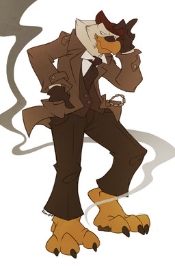 anthro cigarette cigarette_smoke clothing crushing_object feet gloves handwear hat headgear headwear leather leather_clothing leather_gloves leather_handwear male paws smoke smoking solo suit talons toes kuma icono accipitrid accipitriform avian bald_eagle bird eagle sea_eagle absurd_res hi_res