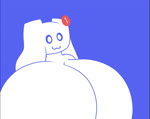 :3 anthro anthrofied big_breasts blue_background breasts derp_eyes featureless_breasts female floppy_ears huge_breasts hyper hyper_breasts notification nude on_model_audio simple_background smile solo sound_effects standing toony white_body flowerycubey discord_(app) clyde_(discord) logo_(species) 2022 animated digital_media_(artwork) flat_colors lineless short_playtime sound webm