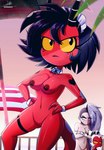 angry annoyed areola black_hair breasts crossed_arms cuffs_(clothing) female genitals group hair hands_on_hips horn looking_aside looking_at_viewer maid_headdress male nipples not_furry nude outside partially_shaved_head pussy red_body red_eyes red_skin sky solo_focus tail trio white_hair yellow_sclera the-butcher-x helluva_boss human_loona_(vivzmind) loona_(helluva_boss) millie_(helluva_boss) moxxie_(helluva_boss) demon horned_humanoid human humanoid imp mammal tailed_humanoid 2024 hi_res
