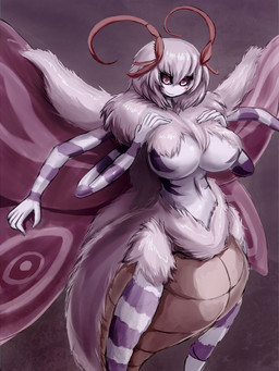 4_arms 4_wings antennae_(anatomy) arthropod_abdomen big_breasts blush breasts female fur hair insect_wings looking_at_viewer monster_girl_(genre) multi_arm multi_limb multi_wing navel nude red_eyes short_hair smile solo stripes white_body white_fur white_hair wings 57mm monster_girl_quest monster_girl_quest!_cecil's_adventure satania_(monster_girl_quest) animal_humanoid arthropod arthropod_humanoid humanoid insect insect_humanoid lepidopteran lepidopteran_humanoid moth moth_humanoid 3:4 hi_res