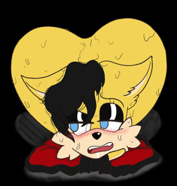 anthro big_butt blush bodily_fluids bottomless bottomless_male butt clothed clothing crossed_arms drooling eyebrows eyeshadow fangs femboy hair looking_back makeup male messy_hair open_mouth raised_eyebrow saliva simple_background solo sweat sweatdrop teeth justsomeidiotonline archie_comics sega sonic_the_hedgehog_(archie) sonic_the_hedgehog_(comics) sonic_the_hedgehog_(series) miles_prower_(anti-tails) canid canine fox mammal red_fox true_fox absurd_res hi_res