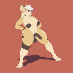 4_toes anthro areola balls band-aid band-aid_on_arm band-aid_on_ear band-aid_on_face band-aid_on_leg band-aid_on_wrist bandage bandage_on_face bandage_on_knee big_areola breasts brown_nipples brown_penis chest_tuft cross cross_ear_piercing cross_piercing eyebrows feet foreskin fur genitals glans gynomorph hair hands_on_hips humanoid_genitalia humanoid_penis inner_ear_fluff intersex looking_away markings multicolored_body multicolored_hair navel nipples nude nude_anthro nude_gynomorph one_eye_obstructed penis piercing pubes purple_eyes purple_hair purple_nose sagging_breasts saggy_balls shadow smile solo spots spotted_body spotted_fur spotted_legs spotted_thighs standing tan_body thick_thighs toes tuft white_hair morcillax spiritu_nogales canid canine canis chihuahua domestic_dog mammal toy_dog 1:1 2026 absurd_res hi_res