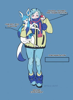 balls bestiality blue_hair blush clothing duo feral footwear genitals gesture hair hand_gesture holding_object holding_pokeball human_on_feral interspecies jacket looking_at_viewer male male/male pawpads penis pokeball scarf shoes simple_background smile standing text topwear v_sign pika-moo nintendo pokemon grusha_(pokemon) eeveelution generation_4_pokemon glaceon human mammal pokemon_(species) 2024 digital_media_(artwork) english_text hi_res